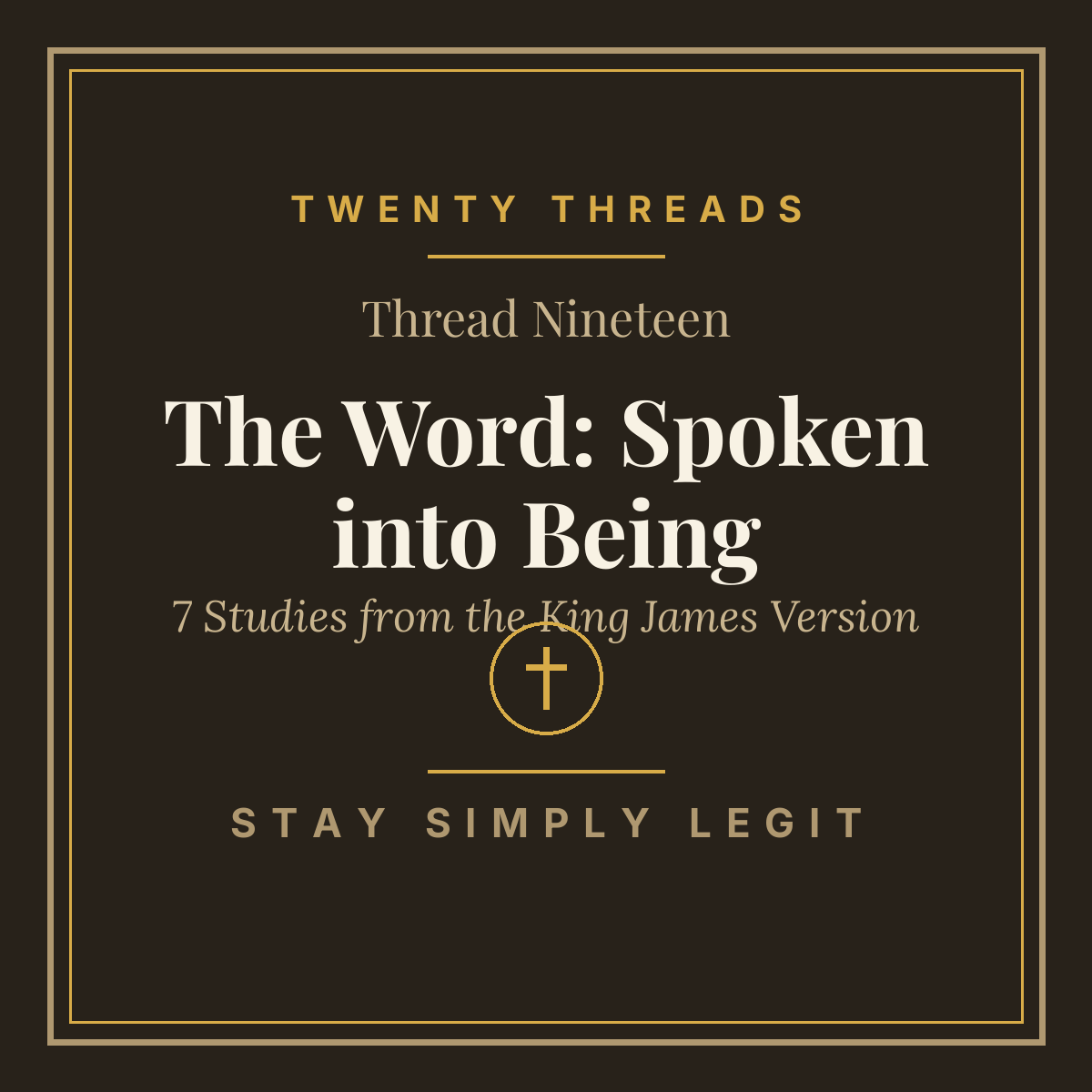 The Word: Spoken into Being cover
