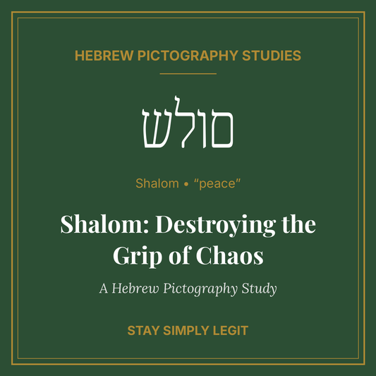 Shalom: Destroying the Grip of Chaos — A Hebrew Pictography Study