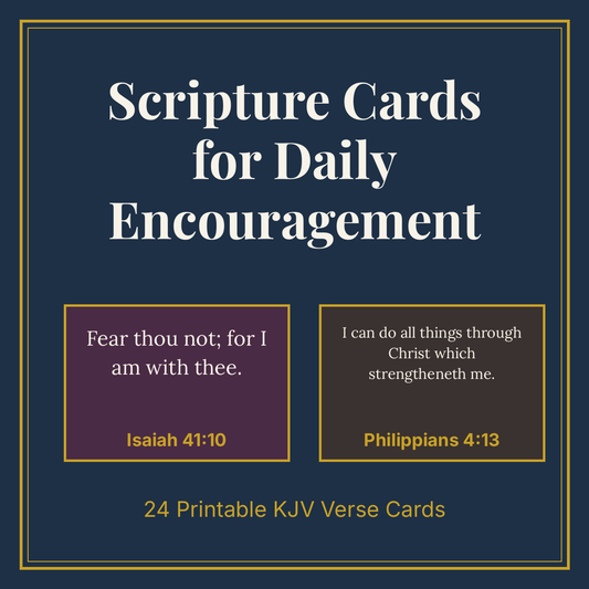 Scripture Cards for Daily Encouragement
